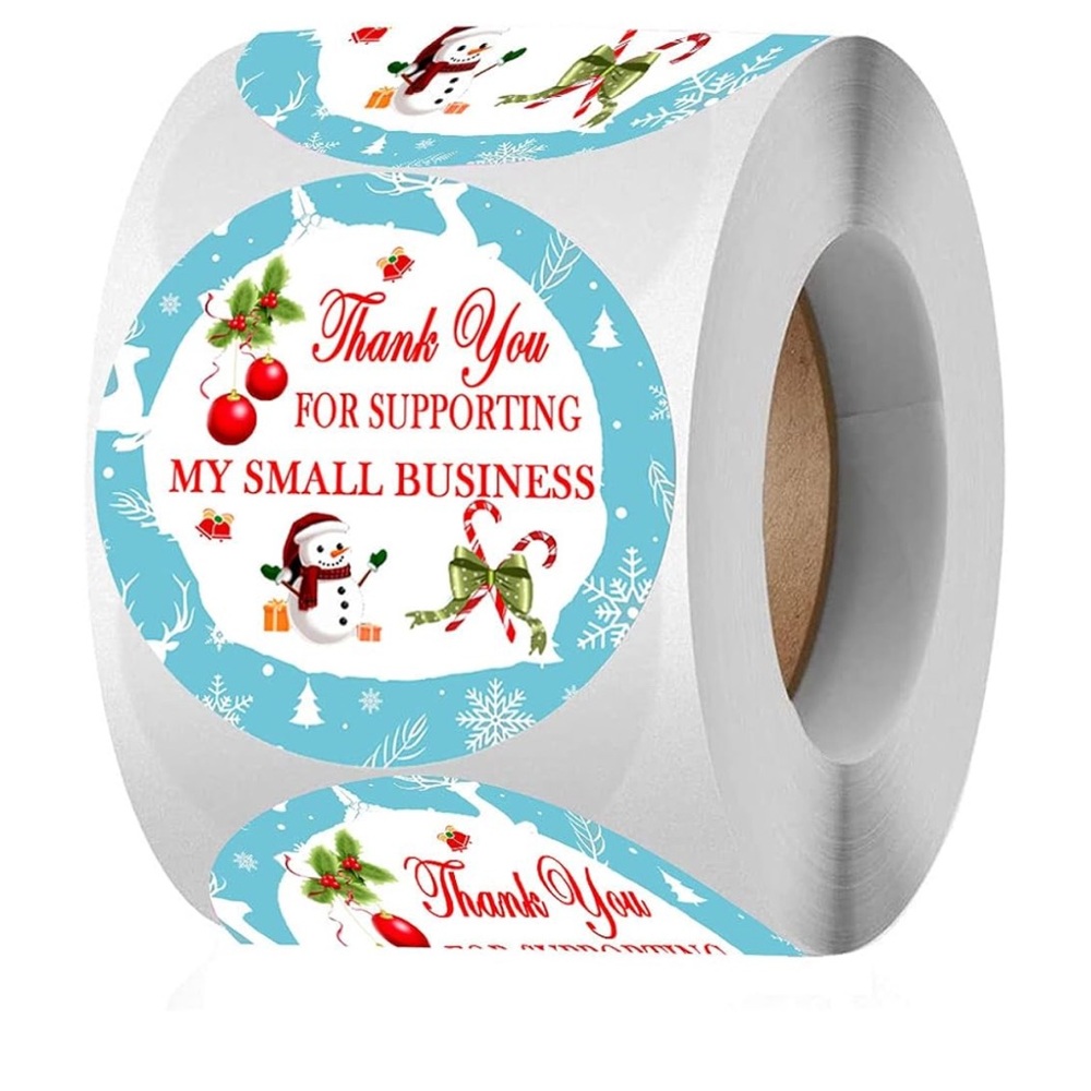 NEW Christmas Thank You Stickers 500 pc